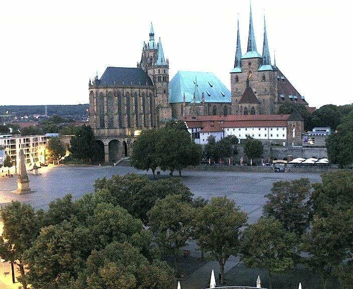 Archived image Webcam Erfurt - Cathedral Square