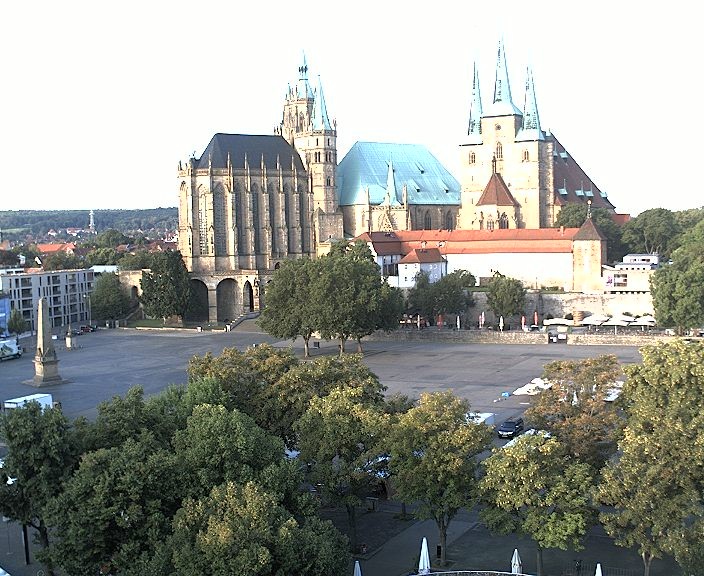 Archived image Webcam Erfurt - Cathedral Square