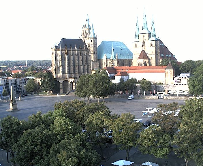 Archived image Webcam Erfurt - Cathedral Square