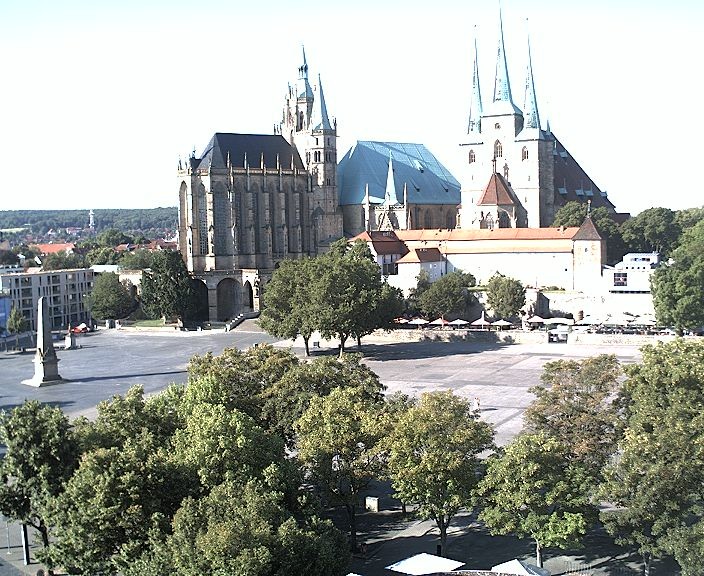 Archiv Foto Webcam Erfurter Domplatz