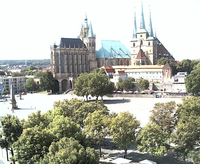 Archiv Foto Webcam Erfurter Domplatz