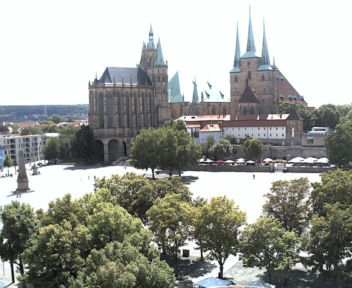 Archiv Foto Webcam Erfurter Domplatz