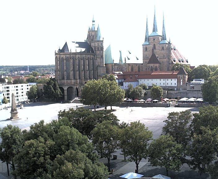 Archiv Foto Webcam Erfurter Domplatz
