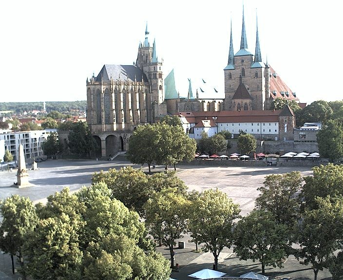 Archiv Foto Webcam Erfurter Domplatz