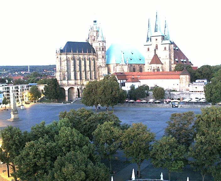 Archived image Webcam Erfurt - Cathedral Square