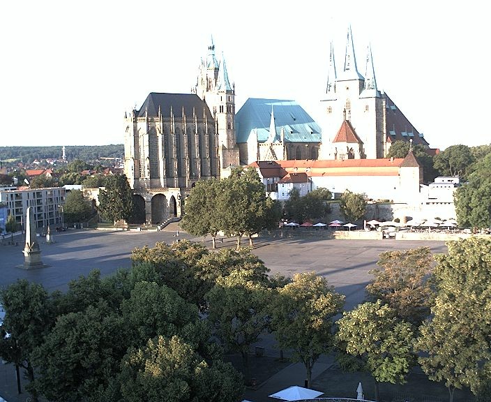 Archived image Webcam Erfurt - Cathedral Square