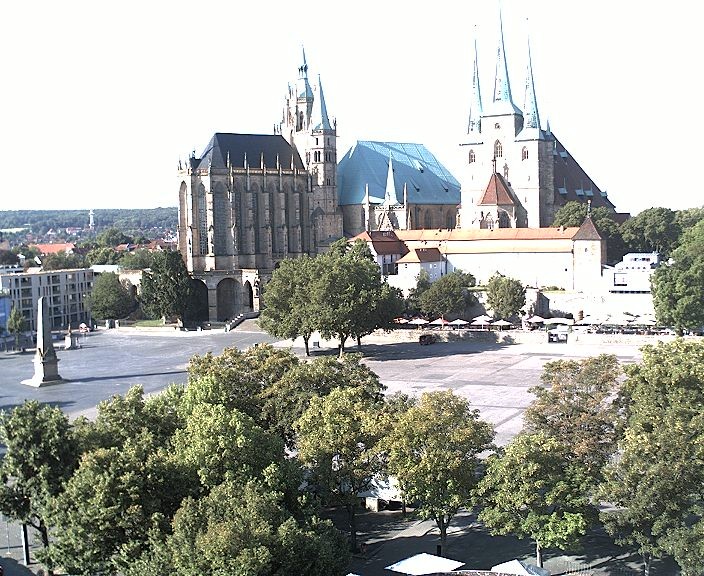 Archived image Webcam Erfurt - Cathedral Square