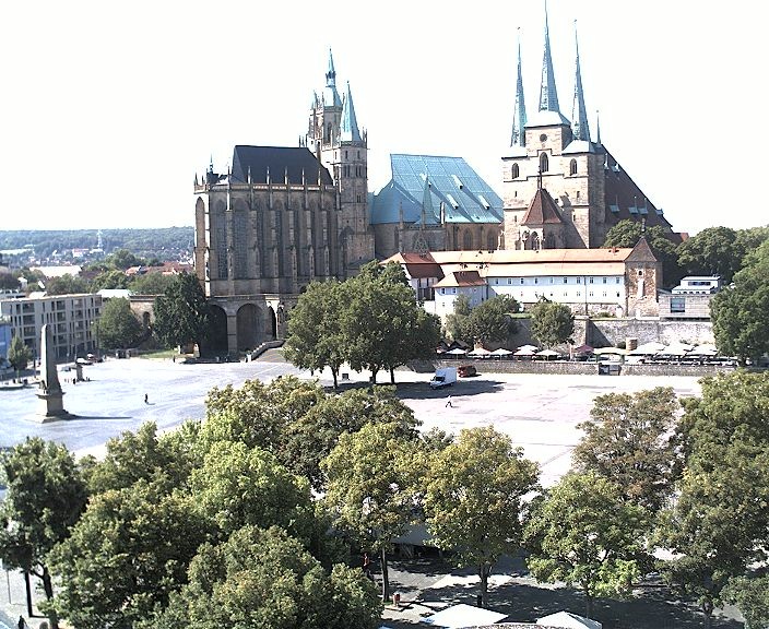 Archiv Foto Webcam Erfurter Domplatz
