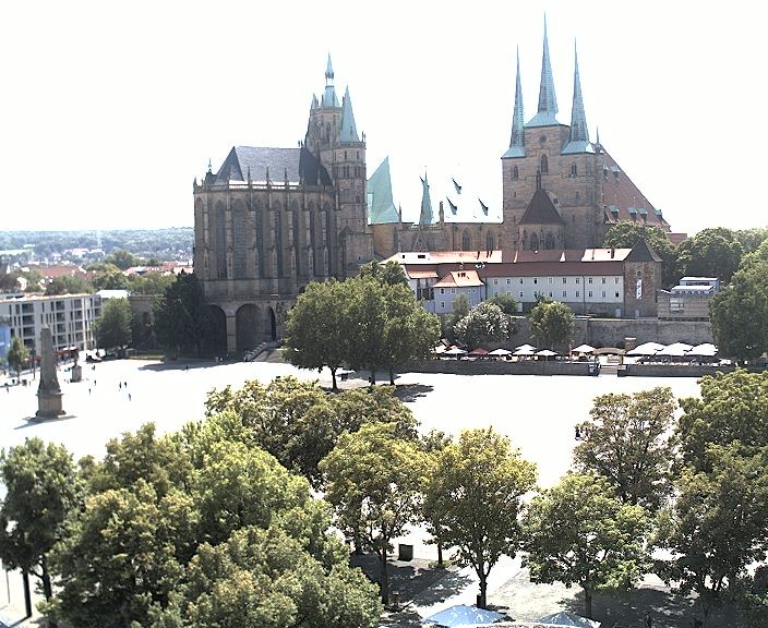 Archiv Foto Webcam Erfurter Domplatz