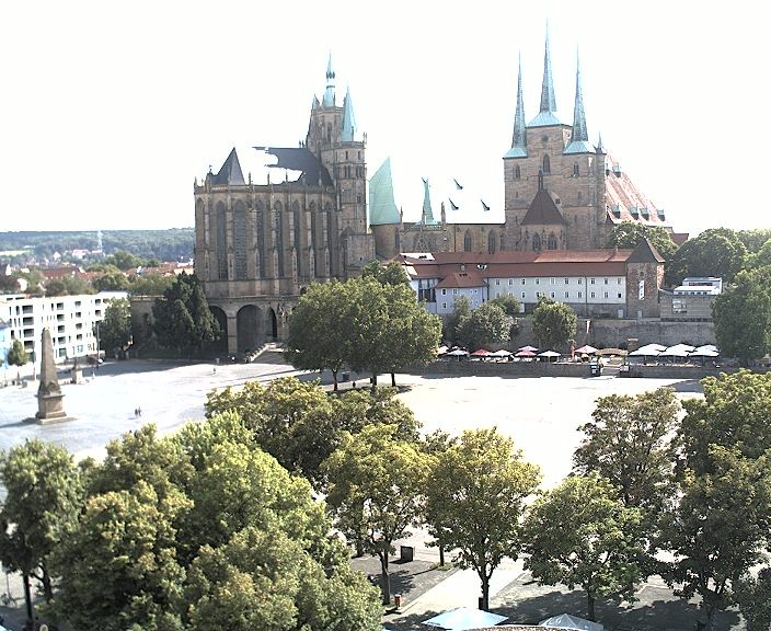 Archiv Foto Webcam Erfurter Domplatz