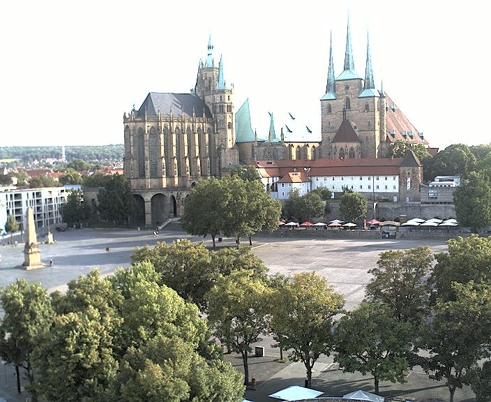 Archiv Foto Webcam Erfurter Domplatz
