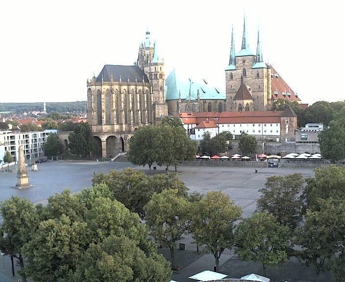Archiv Foto Webcam Erfurter Domplatz