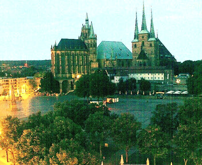 Archiv Foto Webcam Erfurter Domplatz