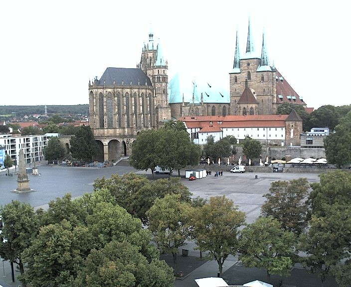 Archiv Foto Webcam Erfurter Domplatz