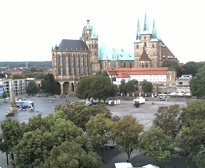 Archiv Foto Webcam Erfurter Domplatz