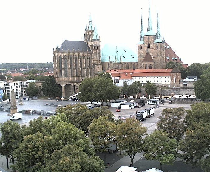 Archiv Foto Webcam Erfurter Domplatz