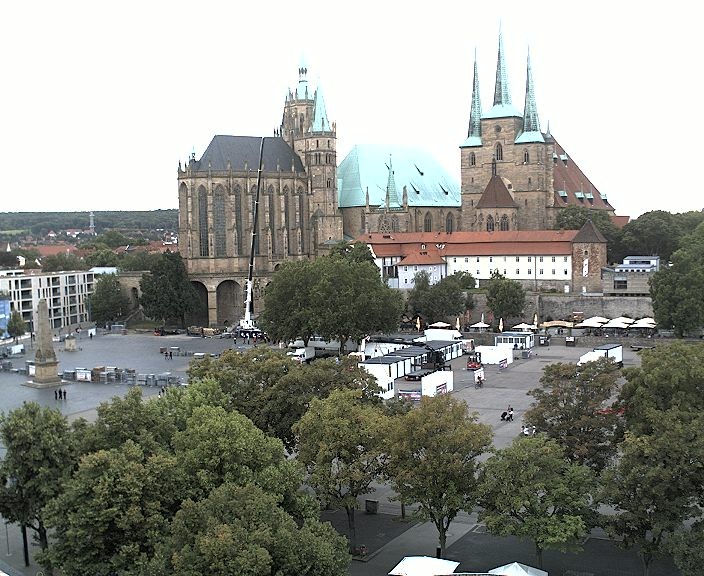 Archiv Foto Webcam Erfurter Domplatz
