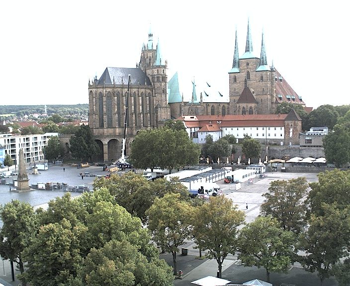 Archiv Foto Webcam Erfurter Domplatz