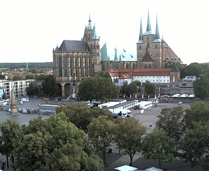 Archiv Foto Webcam Erfurter Domplatz