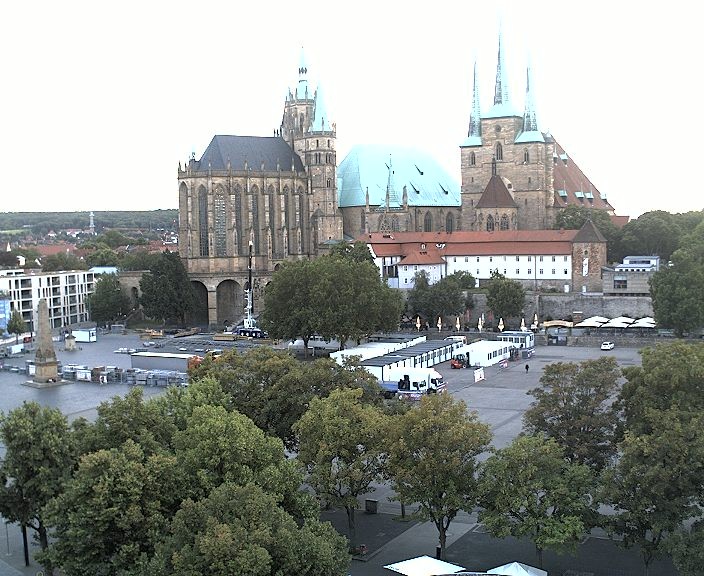 Archiv Foto Webcam Erfurter Domplatz