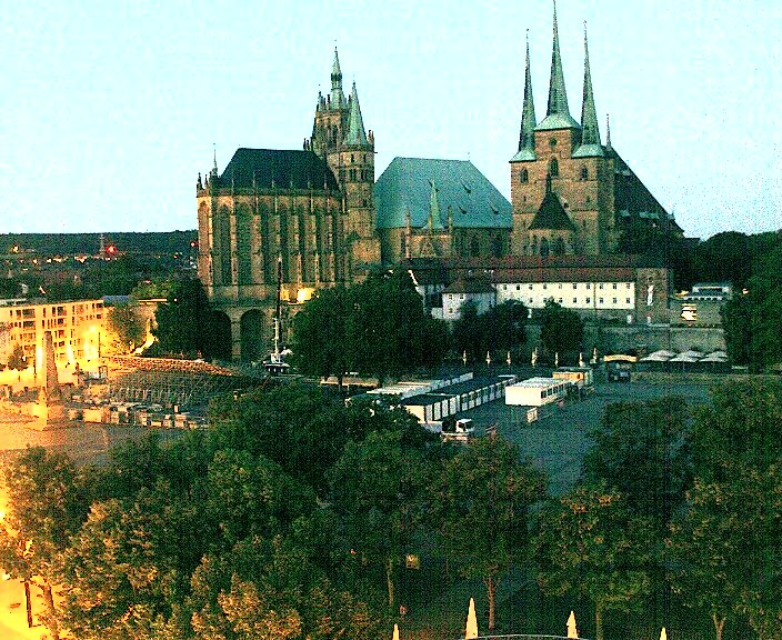 Archiv Foto Webcam Erfurter Domplatz