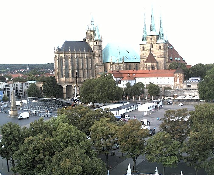 Archiv Foto Webcam Erfurter Domplatz