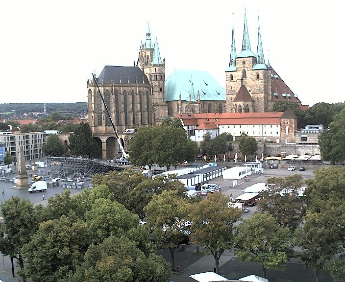 Archiv Foto Webcam Erfurter Domplatz