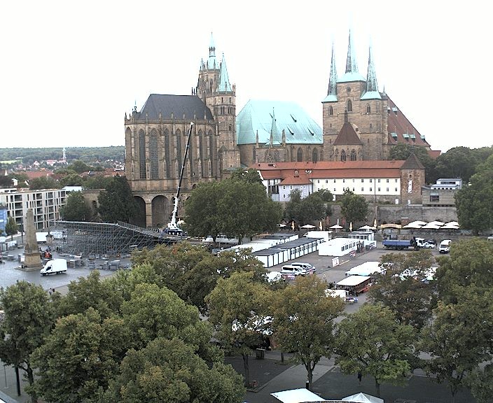 Archiv Foto Webcam Erfurter Domplatz