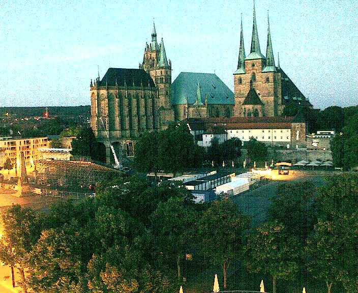 Archiv Foto Webcam Erfurter Domplatz