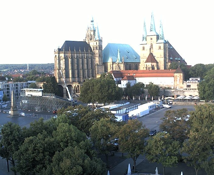 Archiv Foto Webcam Erfurter Domplatz
