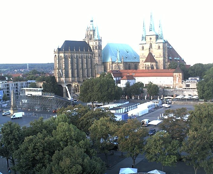 Archiv Foto Webcam Erfurter Domplatz