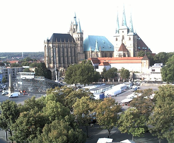 Archiv Foto Webcam Erfurter Domplatz