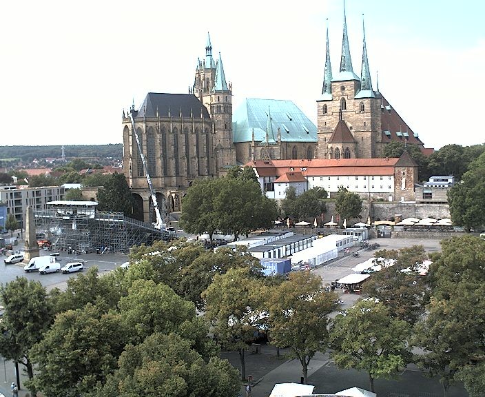 Archiv Foto Webcam Erfurter Domplatz