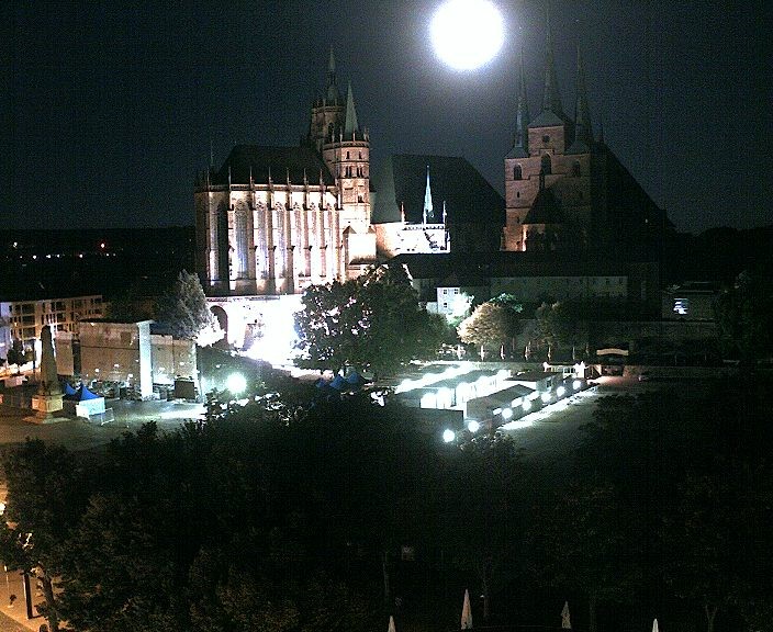 Archived image Webcam Erfurt - Cathedral Square