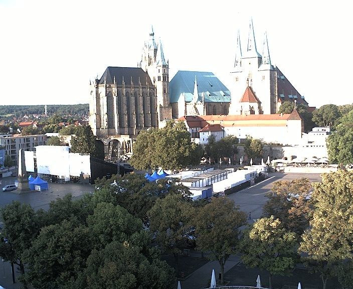 Archived image Webcam Erfurt - Cathedral Square