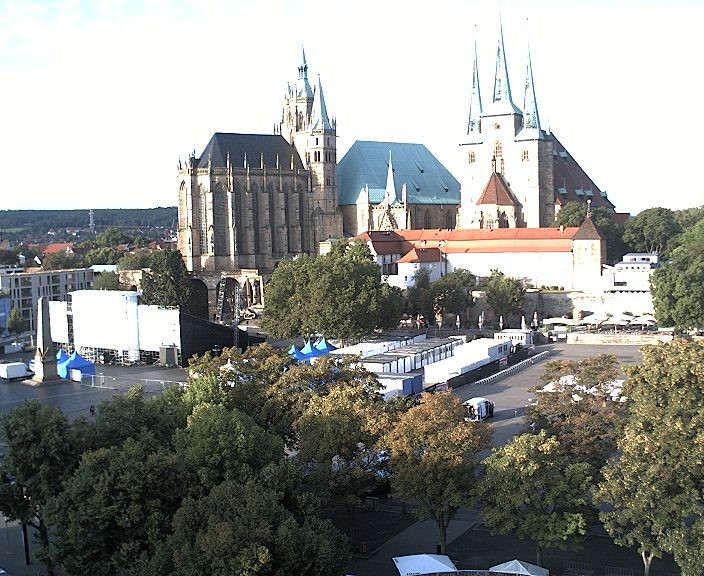 Archived image Webcam Erfurt - Cathedral Square