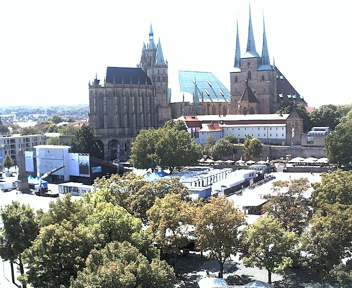 Archived image Webcam Erfurt - Cathedral Square