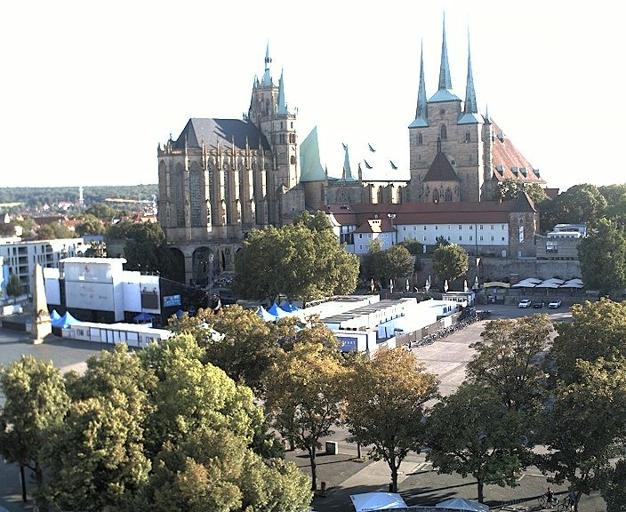Archived image Webcam Erfurt - Cathedral Square