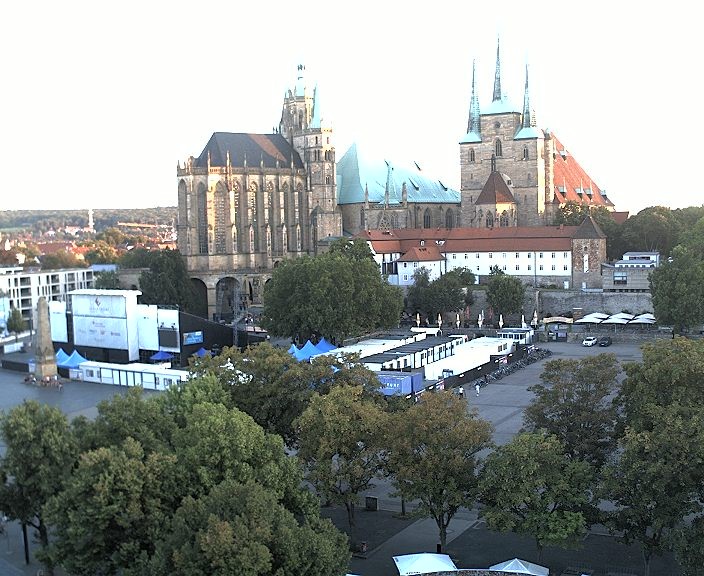 Archived image Webcam Erfurt - Cathedral Square