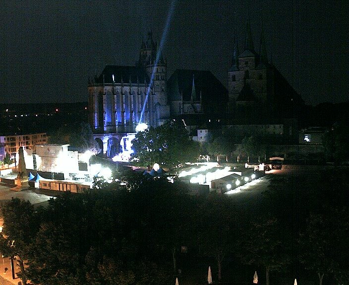 Archiv Foto Webcam Erfurter Domplatz