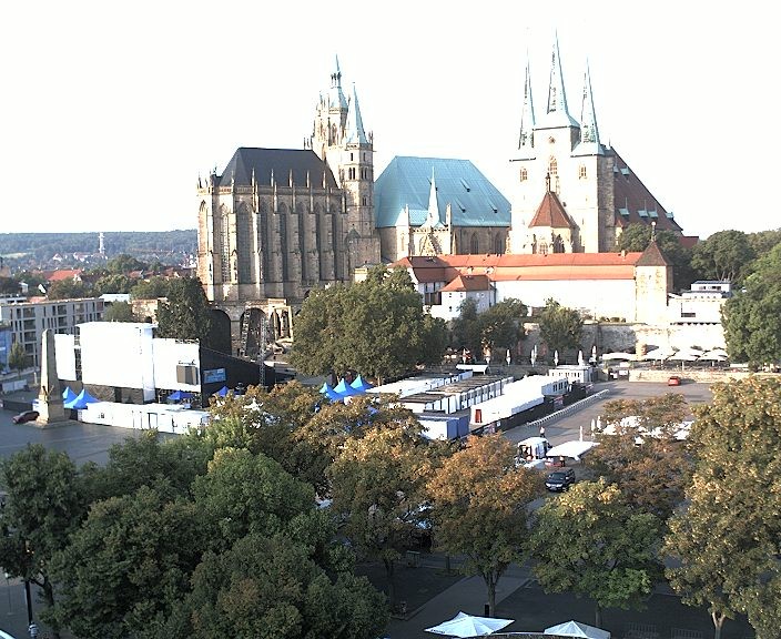 Archiv Foto Webcam Erfurter Domplatz