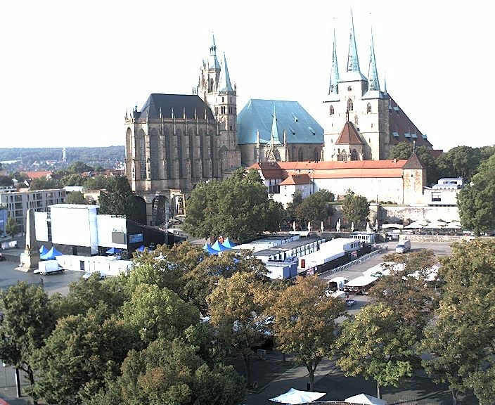 Archiv Foto Webcam Erfurter Domplatz