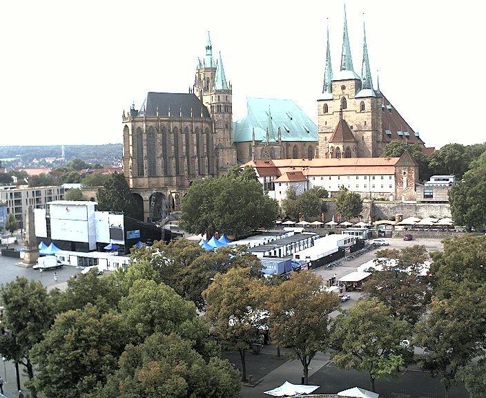 Archiv Foto Webcam Erfurter Domplatz