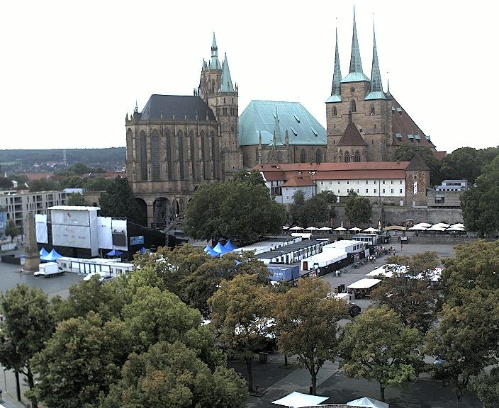 Archiv Foto Webcam Erfurter Domplatz