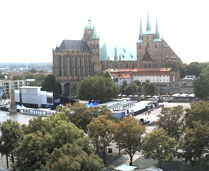 Archiv Foto Webcam Erfurter Domplatz