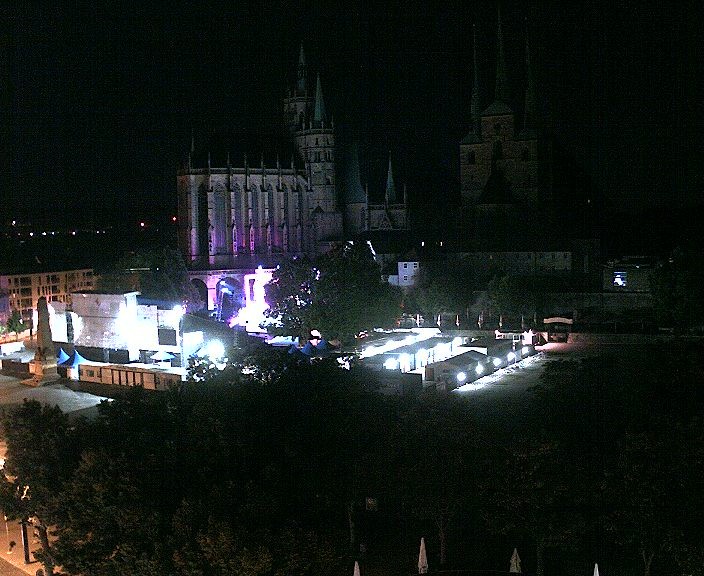 Archived image Webcam Erfurt - Cathedral Square
