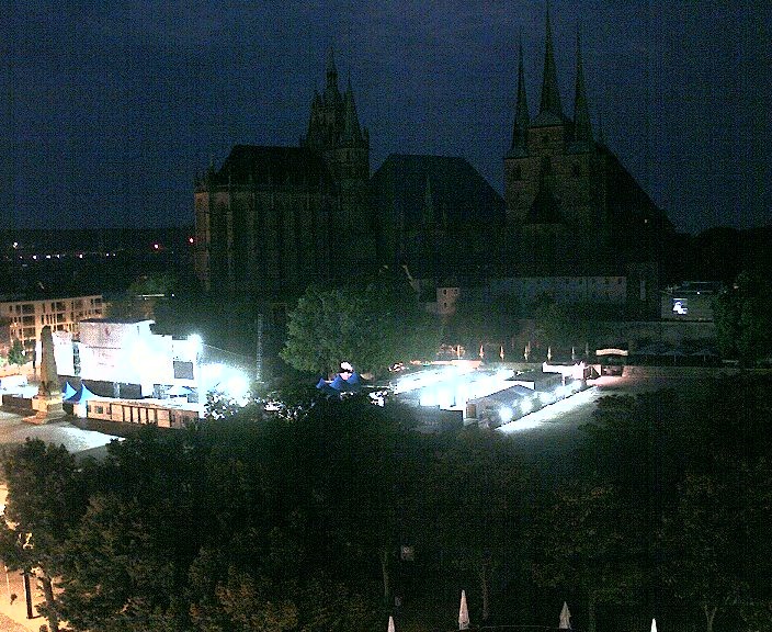 Archived image Webcam Erfurt - Cathedral Square
