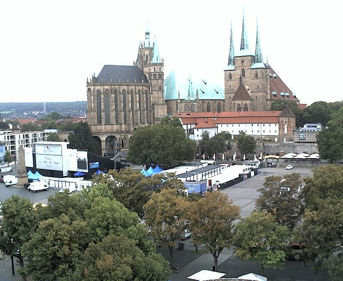 Archived image Webcam Erfurt - Cathedral Square