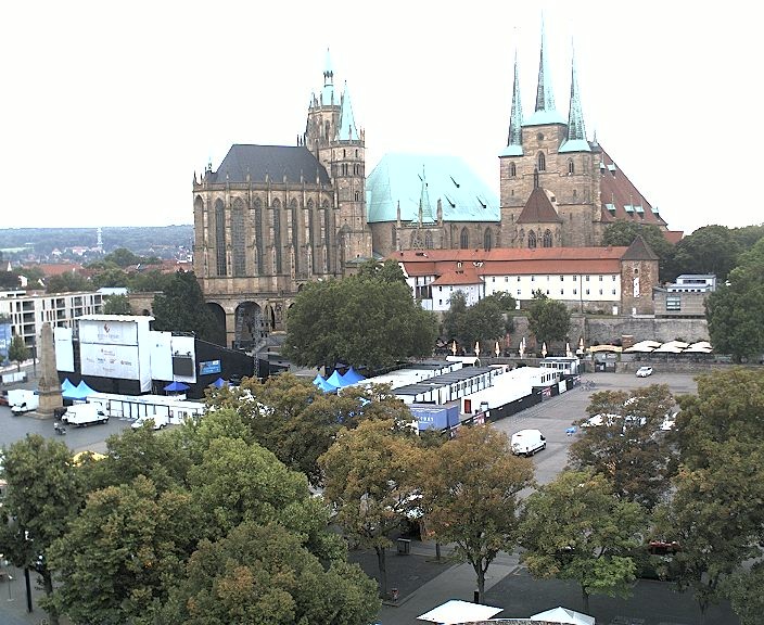 Archived image Webcam Erfurt - Cathedral Square