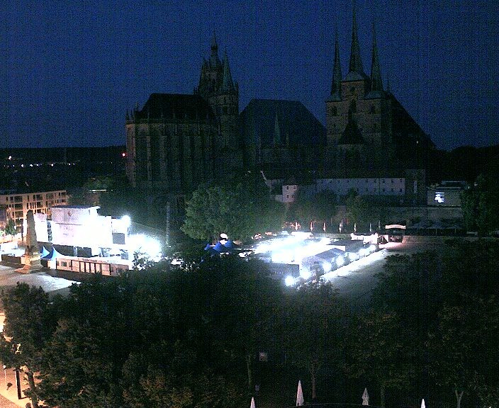 Archiv Foto Webcam Erfurter Domplatz
